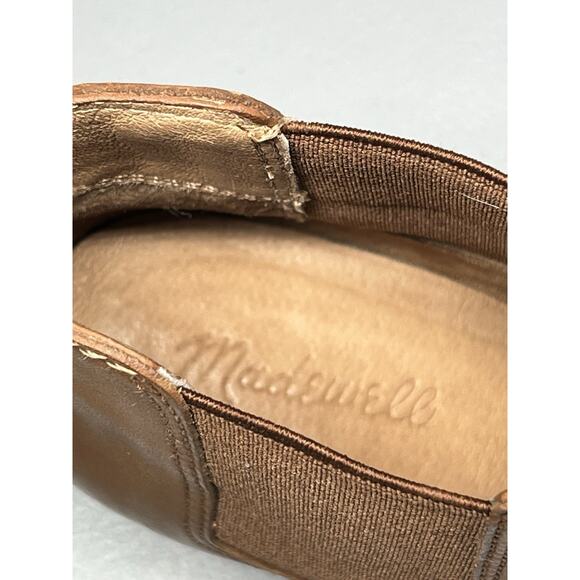 Madewell The Regan Boot in English Saddle Womens 8 Leather Ankle Boots Booties - Picture 9 of 10